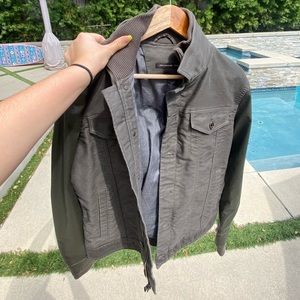John Varvatos Dark Green/Brown Jacket